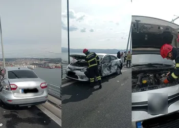 Osmangazi Köprüsü’nde kaza