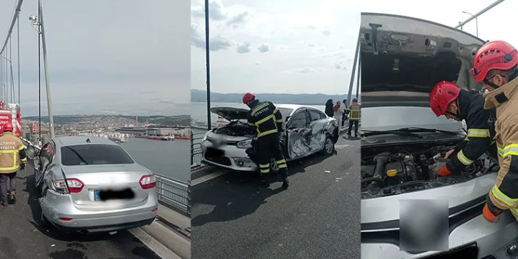 Osmangazi Köprüsü’nde kaza