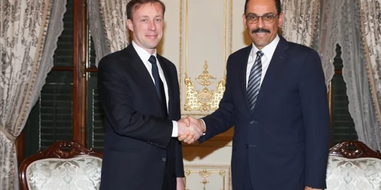Kalın, ABD Ulusal Güvenlik Danışmanı Sullivan ile görüştü