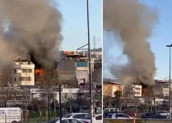 7 katlı otelde yangın