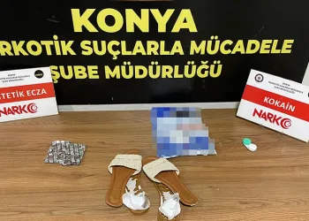 Kargoyla gelen terlikten kokain çıktı