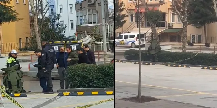 Şüpheli çanta fünyeyle patlatıldı
