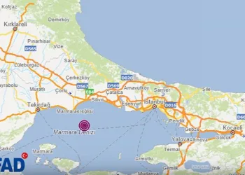 Marmara denizinde deprem
