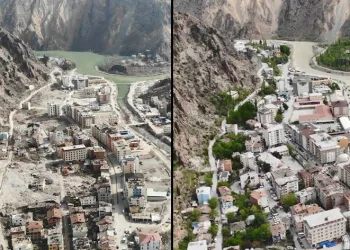 Sular altında kalacak olan ilçede yıkımlar devam ediyor