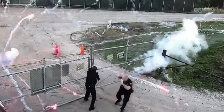 Polis eğitim merkezi inşaatına saldırı