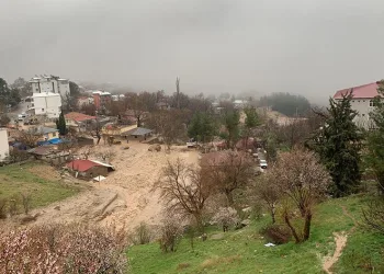 Konteynerin selde sürüklenme anı