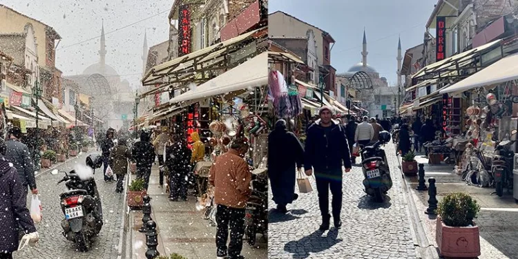 İki fotoğrafın arasında sadece birkaç dakika var