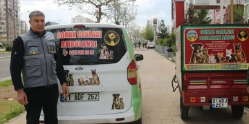 Oda başkanı ticari aracı ambulansa çevirdi
