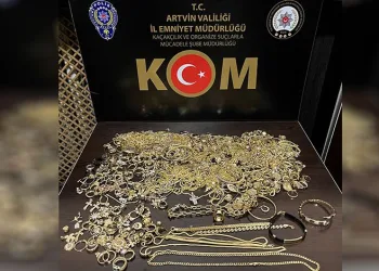 Artvin polisinden kaçak altın operasyonu