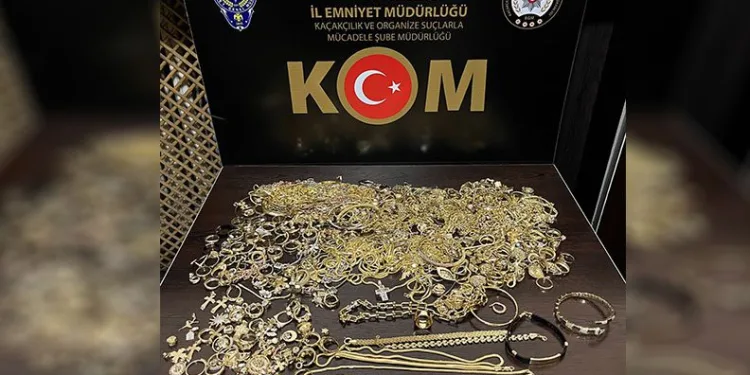 Artvin polisinden kaçak altın operasyonu