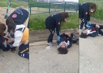 Bursa’da elektrikli scooter süren kıza köpekler saldırdı