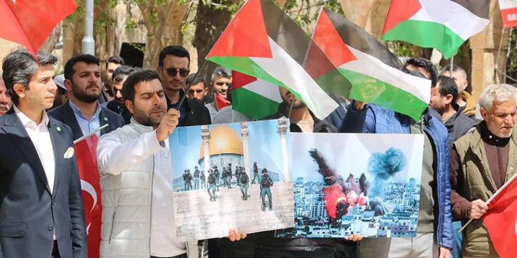 Mescid-i Aksa’ya yönelik saldırılar Şanlıurfa’da kınandı