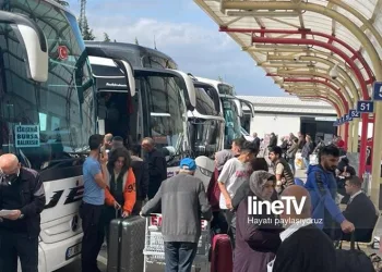 Terminalde bayram telaşı azaldı