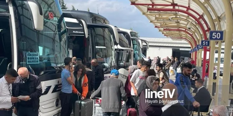 Terminalde bayram telaşı azaldı