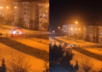 Drift atarak mahalle sakinlerini rahatsız ettiler