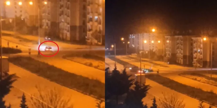 Drift atarak mahalle sakinlerini rahatsız ettiler