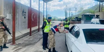 Jandarma bayramda da iş başında