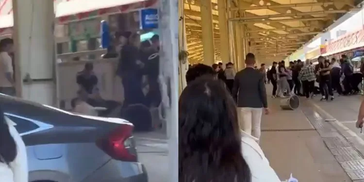 Bursa’da gençlerin meydan muharebesi kameralarda