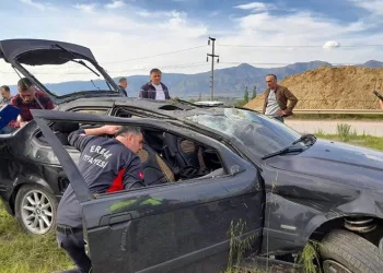 Erbaa’da trafik kazası