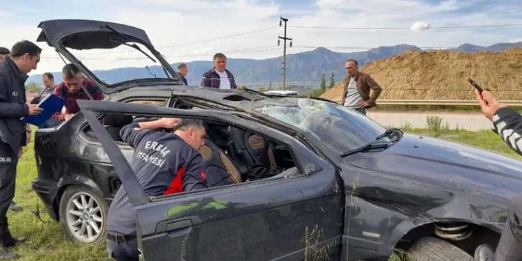 Erbaa’da trafik kazası