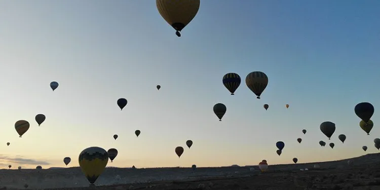Kapadokya bayram yaptı