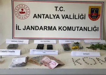 Jandarmadan Alanya’da uyuşturucu operasyonu