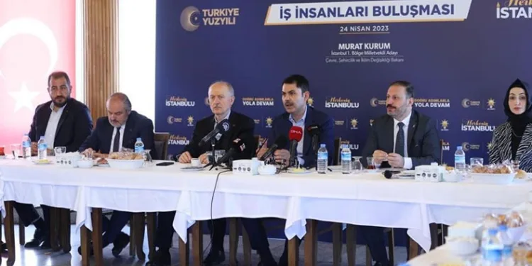 Bakan Kurum iş insanlarıyla Kâğıthane’de buluştu