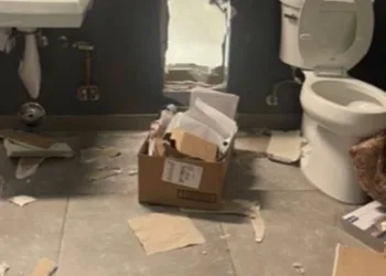 Duvarını delip 500 bin dolarlık mal çaldılar