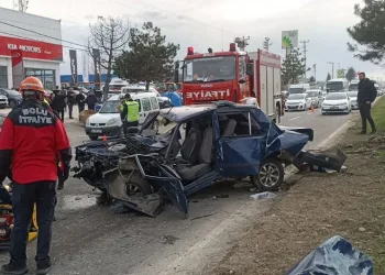 Bolu’da feci kaza