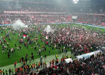 Samsunspor, Süper Lig’e lider yükselmeyi garantiledi