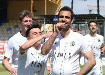 Menemenspor FK forması giyen Gençer Cansev, 4 yıl sonra gol attı