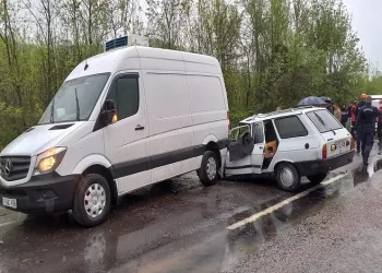 Ticari araca çarptı, hayatını kaybetti