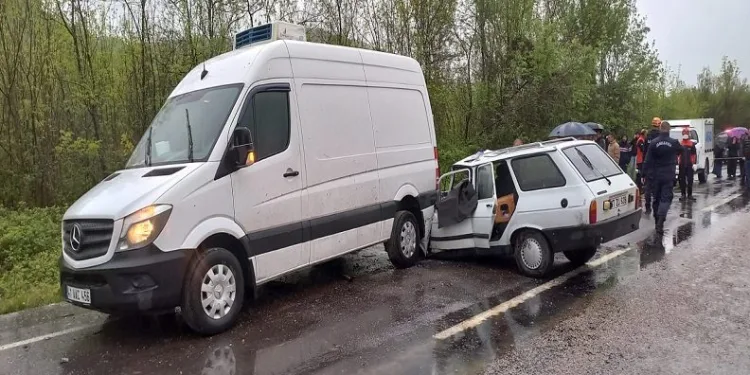 Ticari araca çarptı, hayatını kaybetti