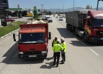 Bursa polisinden dronlu bayram denetimi