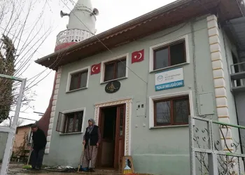 Tarihi camide korkutan yangın