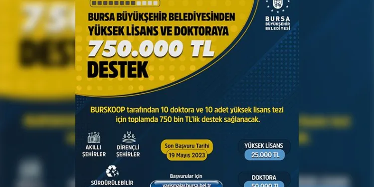 Yüksek lisans ve doktoraya destek