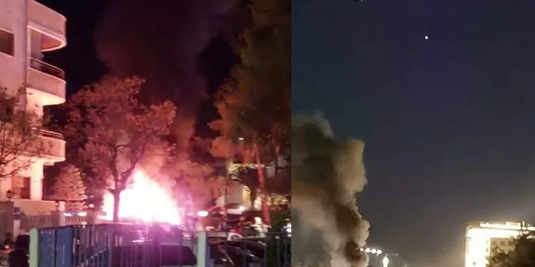 Bomba yüklü araç infilak etti
