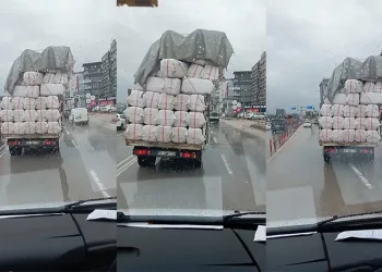 Bursa’da tehlikeli taşımacılık kamerada