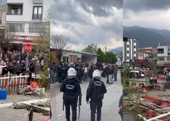 Kaçak bina yıkımında ortalık karıştı