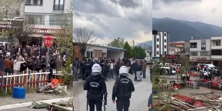 Kaçak bina yıkımında ortalık karıştı