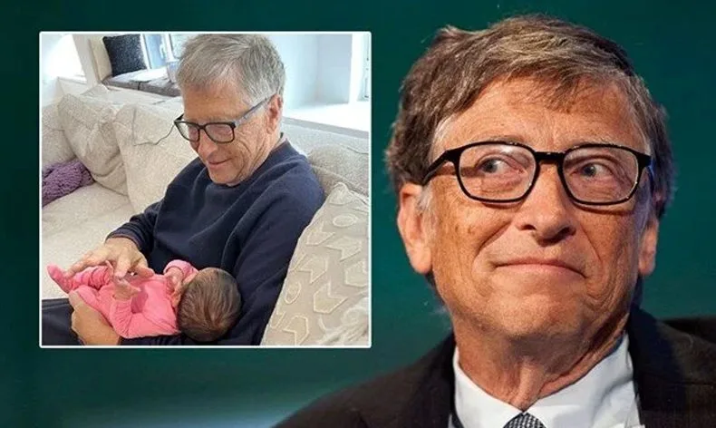 Bill Gates torunuyla ilk karesini paylaştı