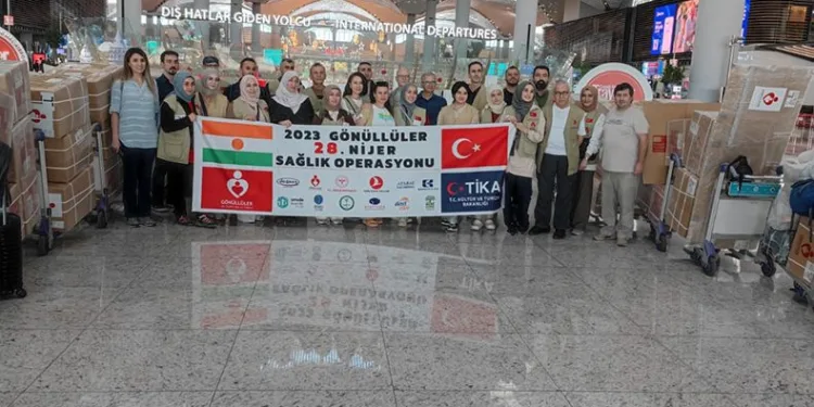 “Gönüllüler Grubu” sağlık yardımı için Nijer’de