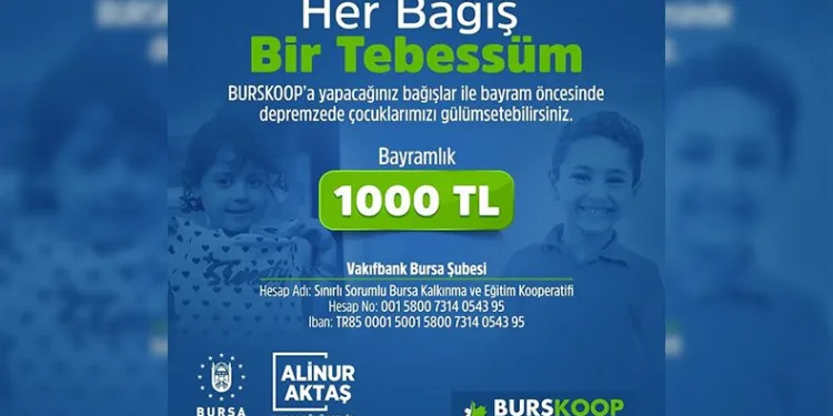 Depremzede çocuklara bayramlık bağışı