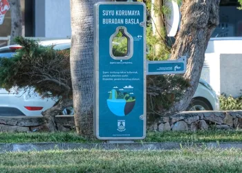 Yeni nesil su sebilleri Bodrum parklarında
