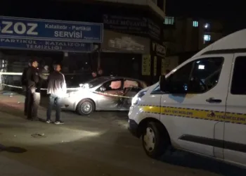 15 yaşındaki sürücünün karıştığı kaza anı