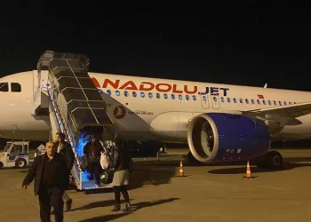 Uçakta korku dolu anlar