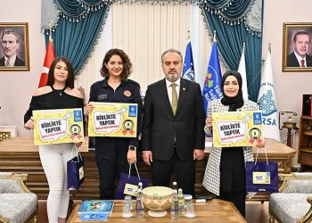 Bursa Büyükşehir yaptı, personel yarıştı