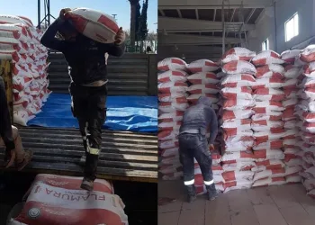 Deprem bölgesine 500 çuval un yardımı