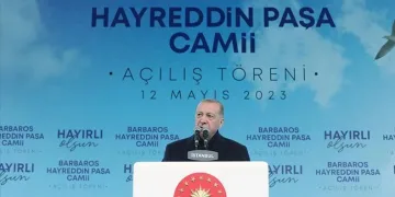 Barbaros Hayreddin Paşa Camisi’nin açılış töreni