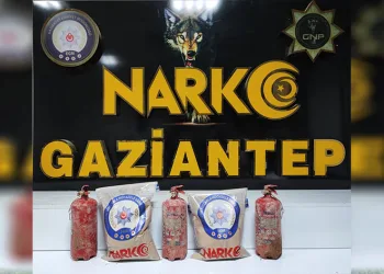 Yangın tüpleri içerisinde eroin sevkiyatı